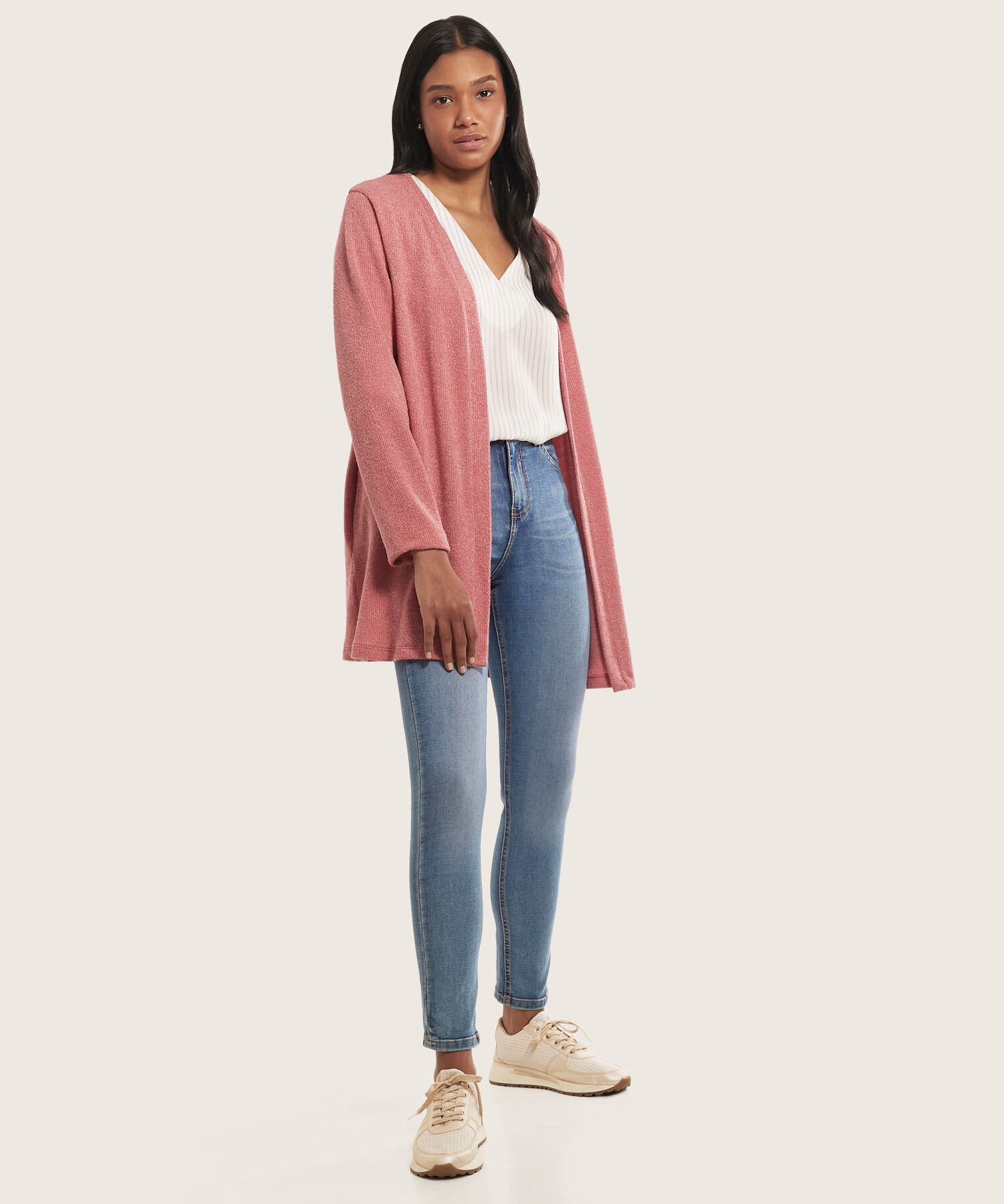 Jean Skinny Tiro Alto Tono Medio Claro Compra ahora Patprimo