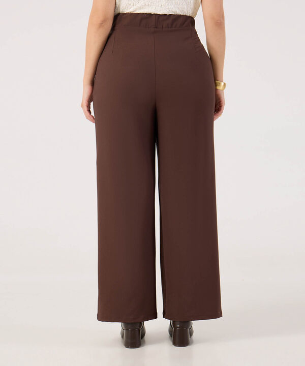 Pantalon Clasico Unicolor Para Mujer Curvy