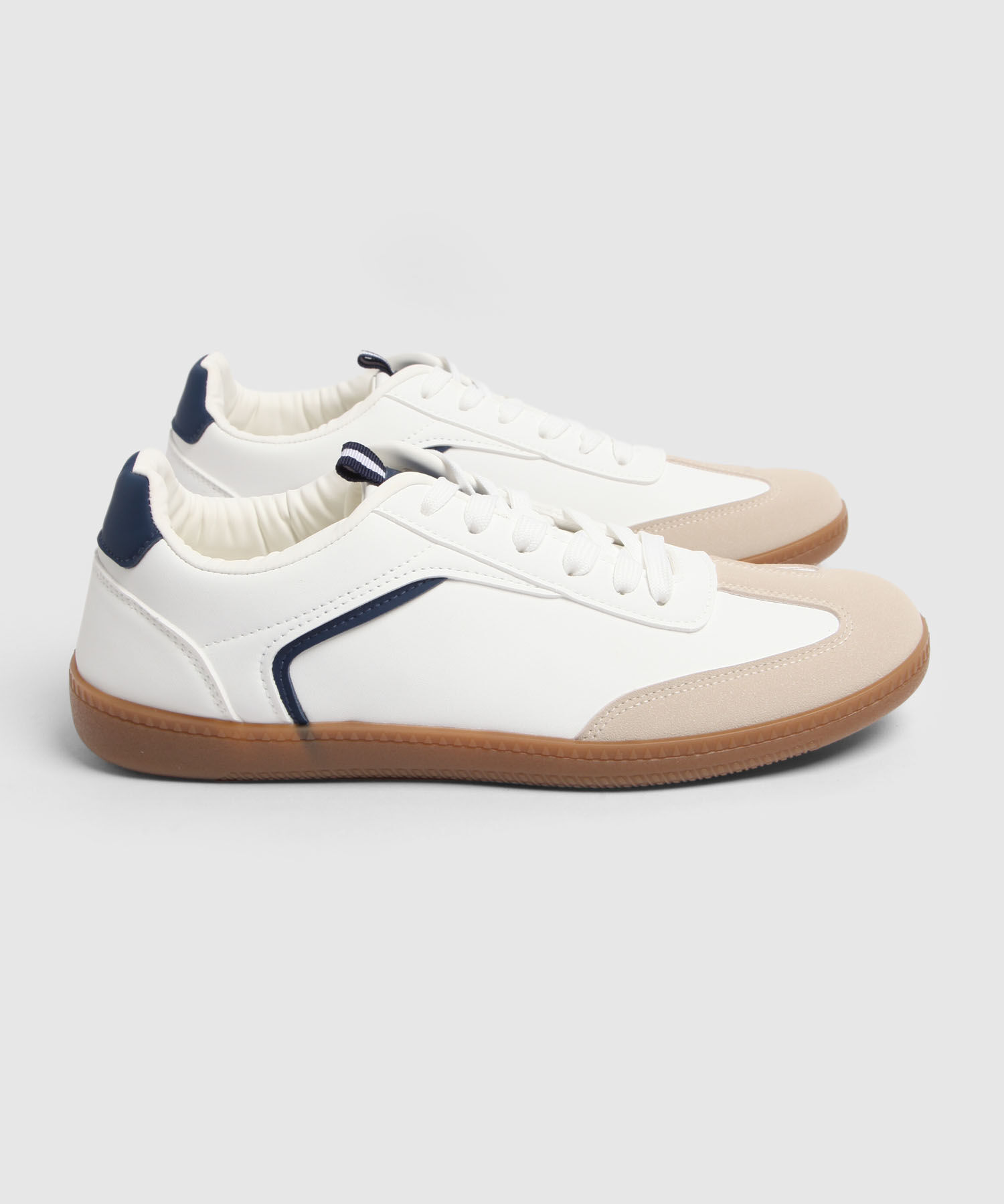 Tenis Clásicos de Diseño Retro y Suela de Goma Para Hombre