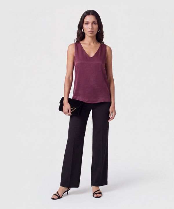 Blusa Esqueleto Unicolor Para Mujer