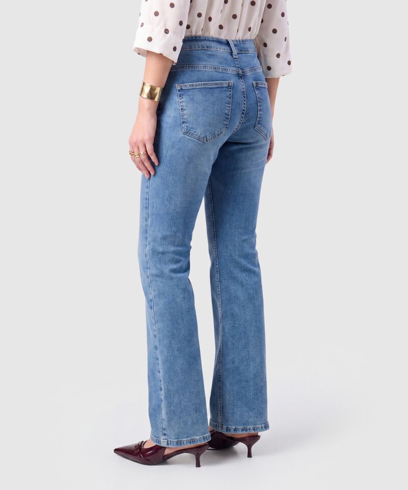 Jeans De Corte Flare Para Mujer