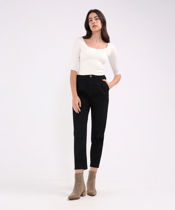 Jean Slouchy Tono Negro image number null