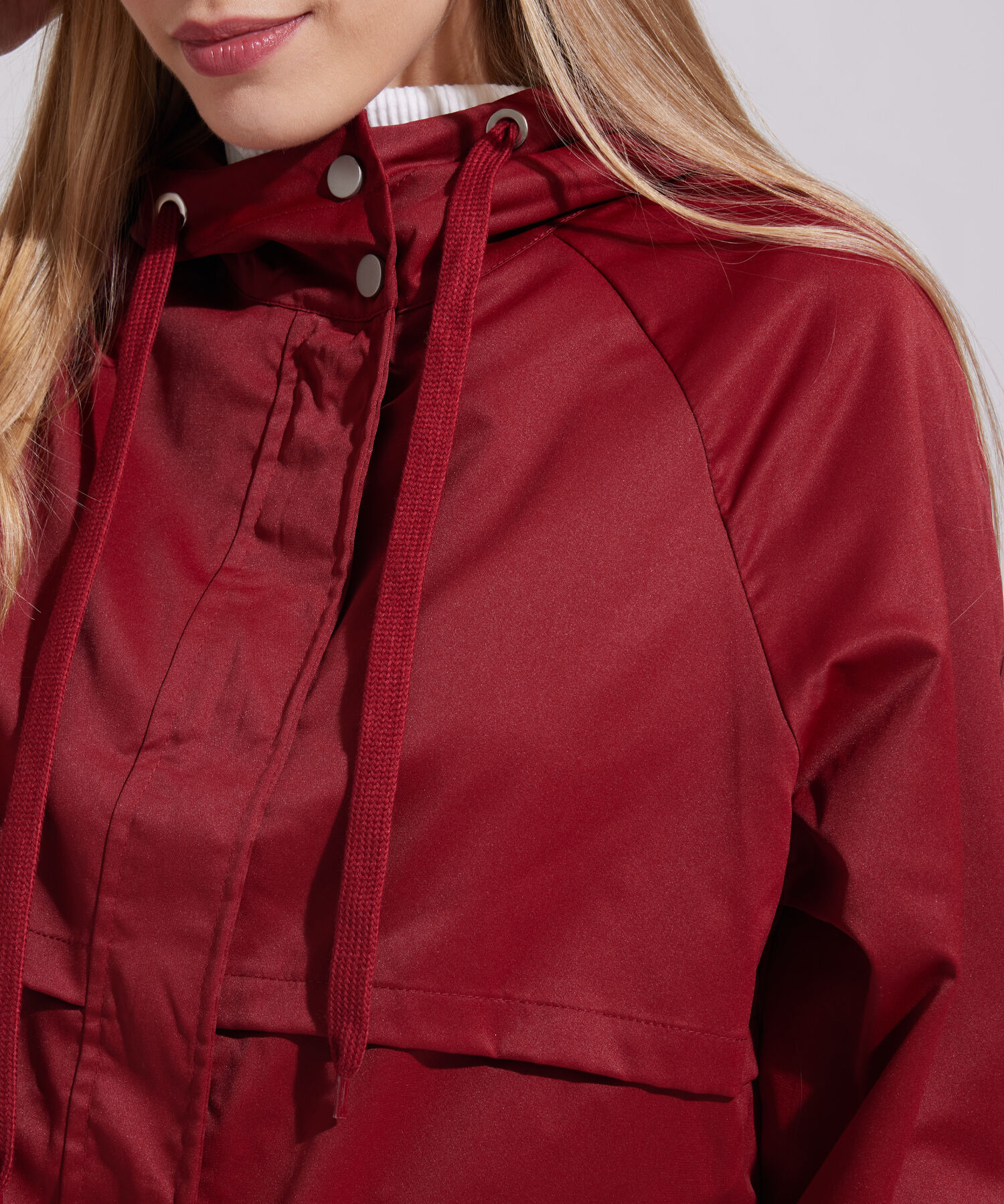 Chaqueta Tipo Parka Manga Larga Con Bolsillos De Fuelle
