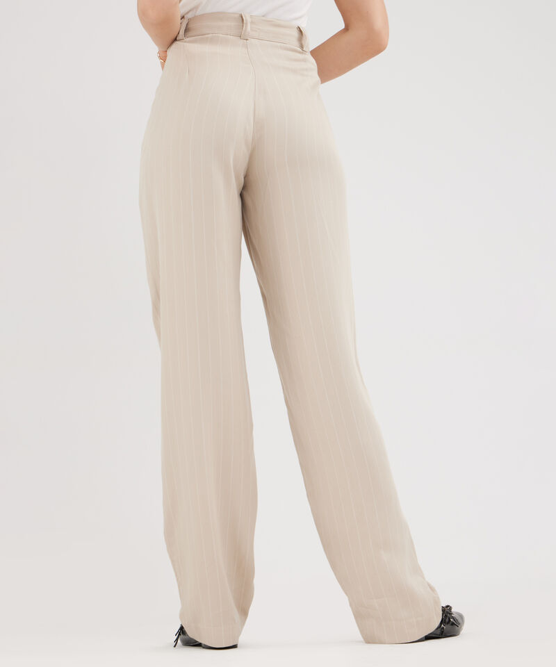 Pantalón Clásico Preteñido A Rayas