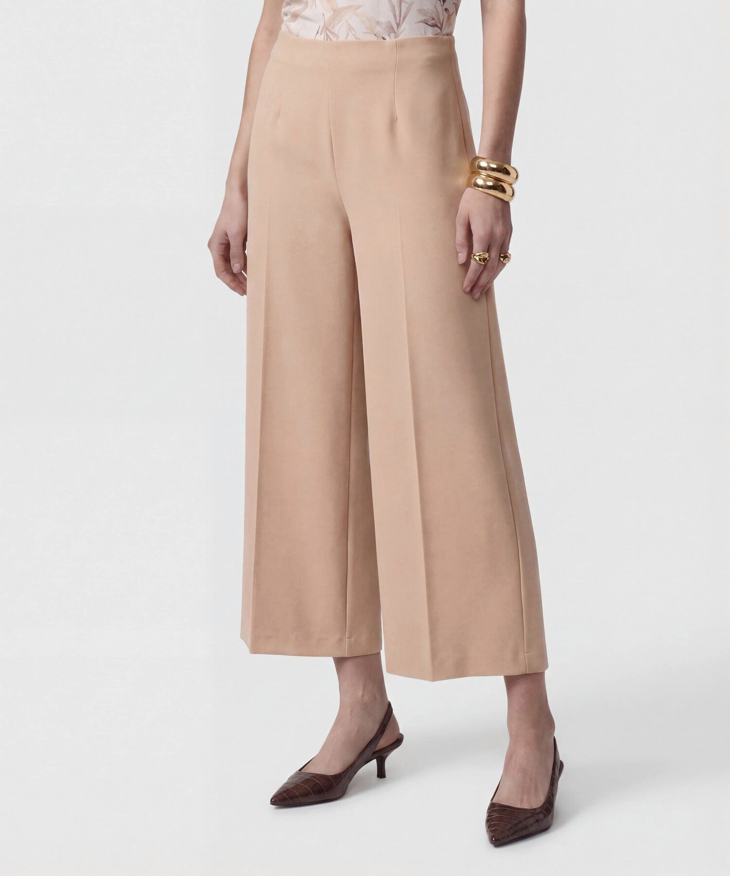 Pantal&oacute;n Culotte De Tiro Alto Para Mujer