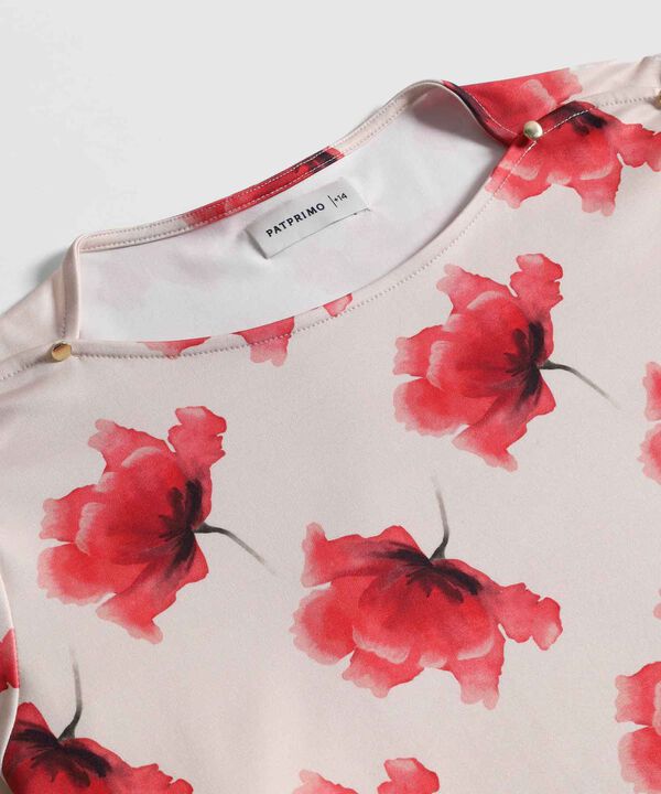 Blusa de Manga 3/4 con Botones Para Mujer Curvy image number null