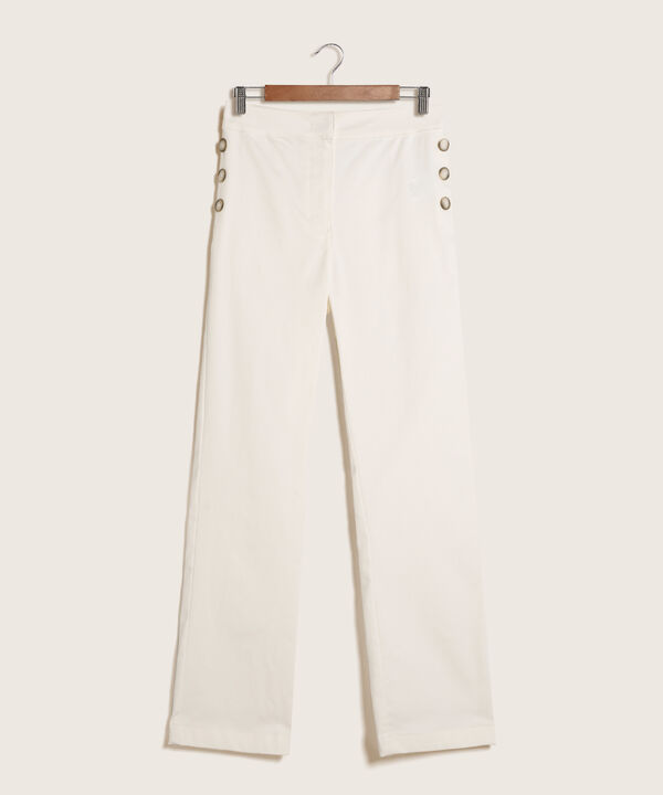 Pantalon Con Botones En Diagonal