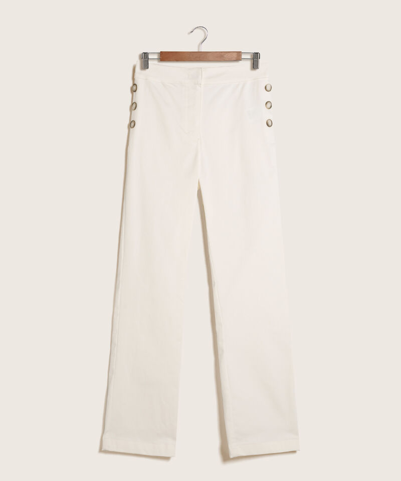 Pantalon Con Botones En Diagonal