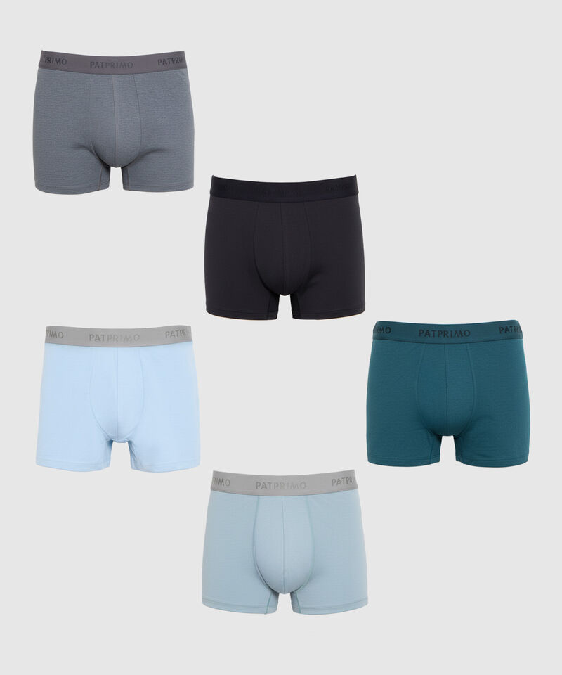 Set x5 B&oacute;xers Trunk Esenciales Para Hombre