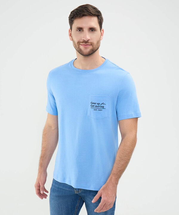 Camiseta Estampada con Bolsillo image number null