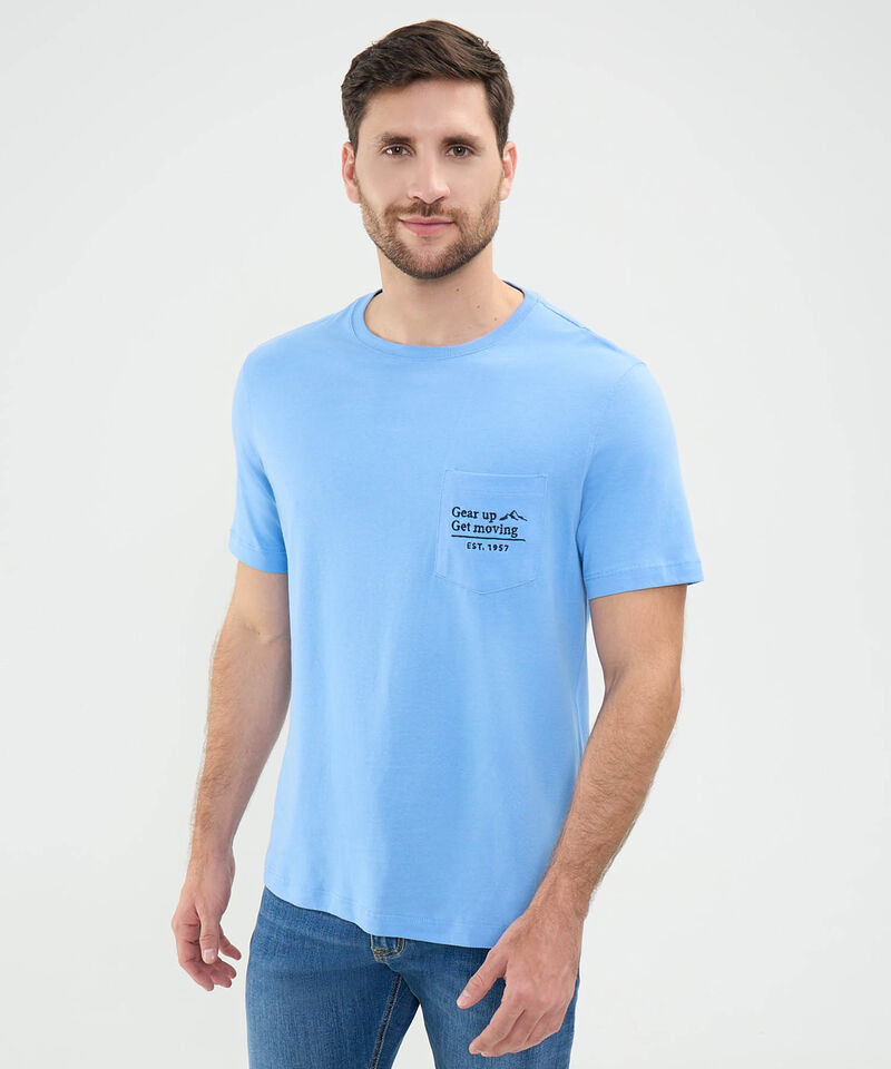 Camiseta Estampada con Bolsillo