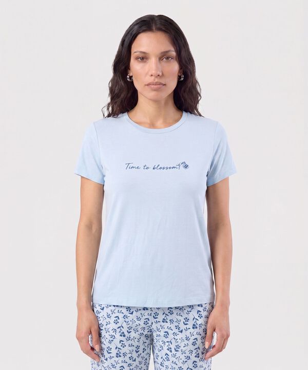 Pijama De Pantal&oacute;n Largo Y Camiseta Mujer