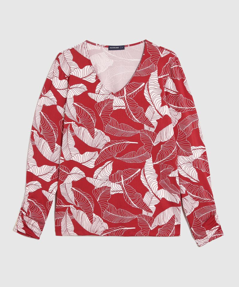 Camisetamanga Larga Estampada 