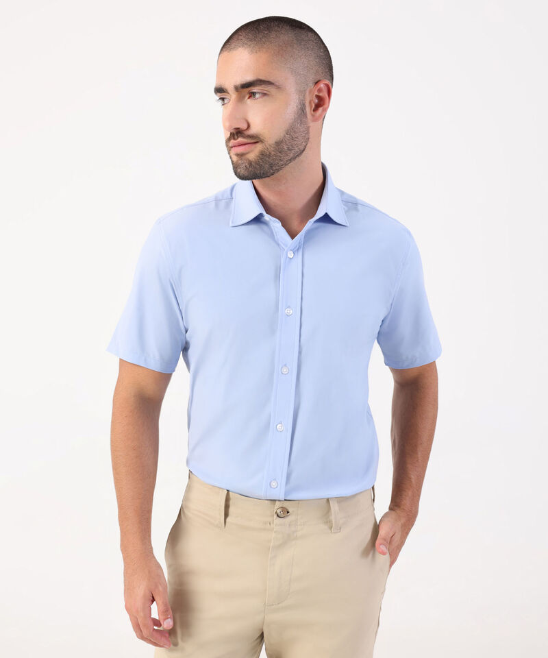 Camisa Formal Manga Corta Para Hombre