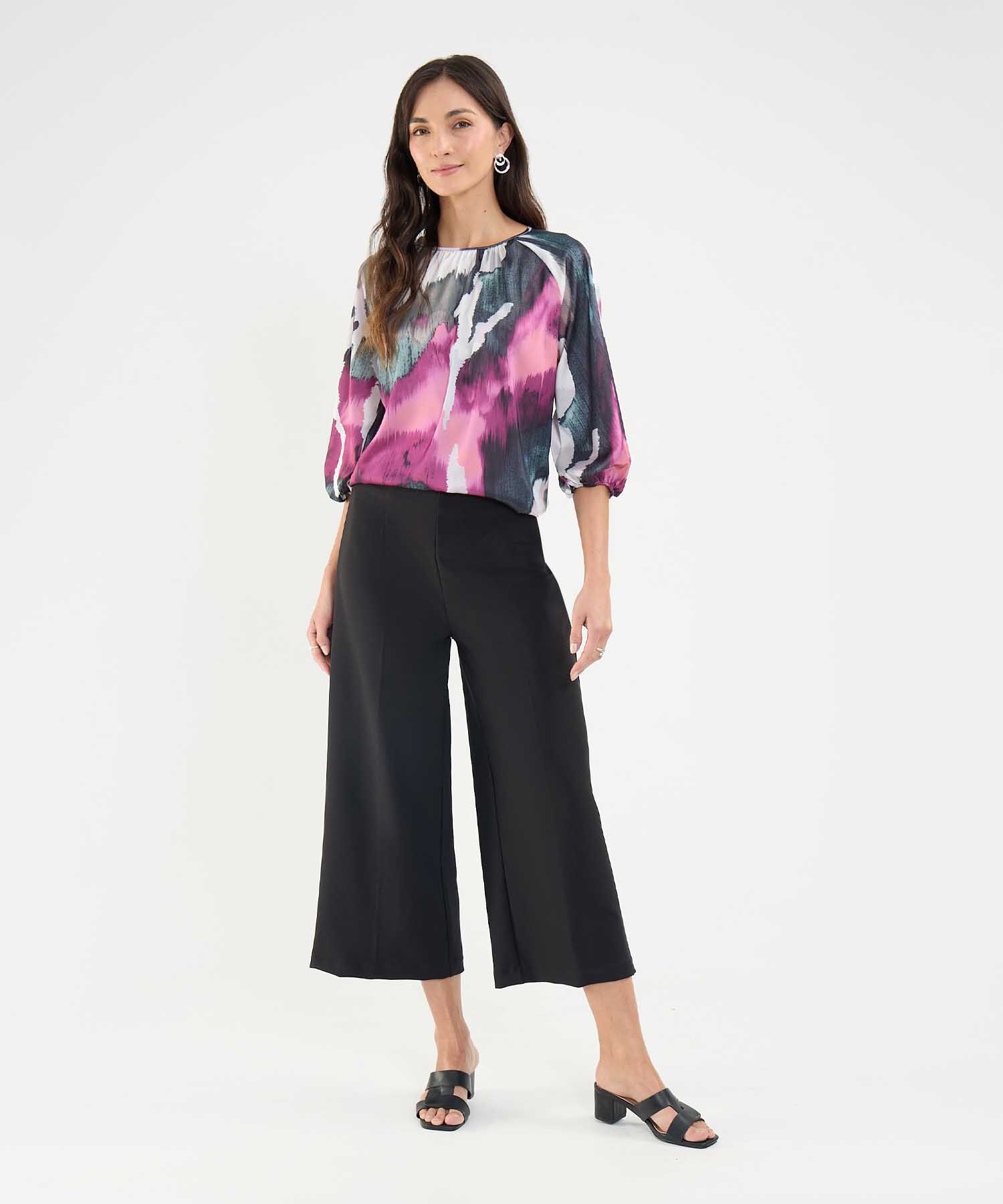 Blusa Satinada Estampada