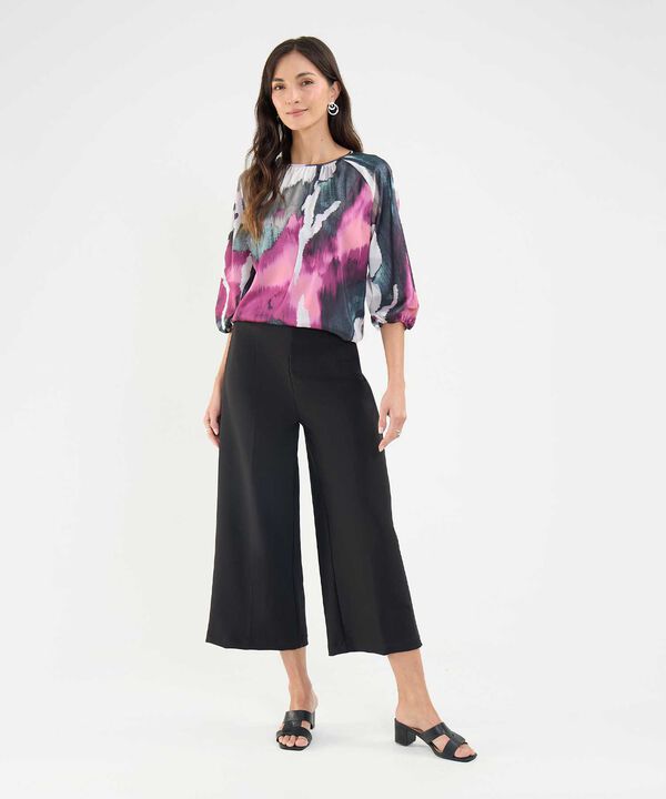 Blusa Satinada Estampada image number null