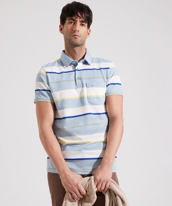 Polo Slim Fit con Bolsillo para Hombre image number null