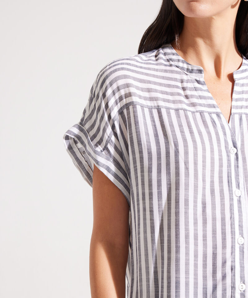 Blusa Manga Corta a Rayas