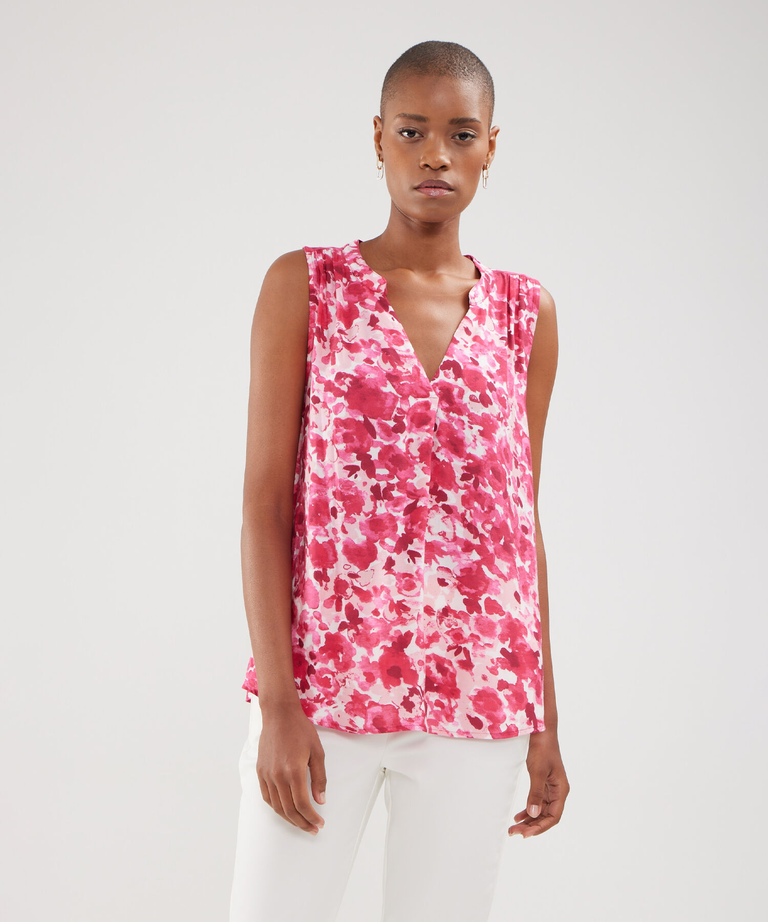 Blusa Manga Sisa Cuello Neru Estampada
