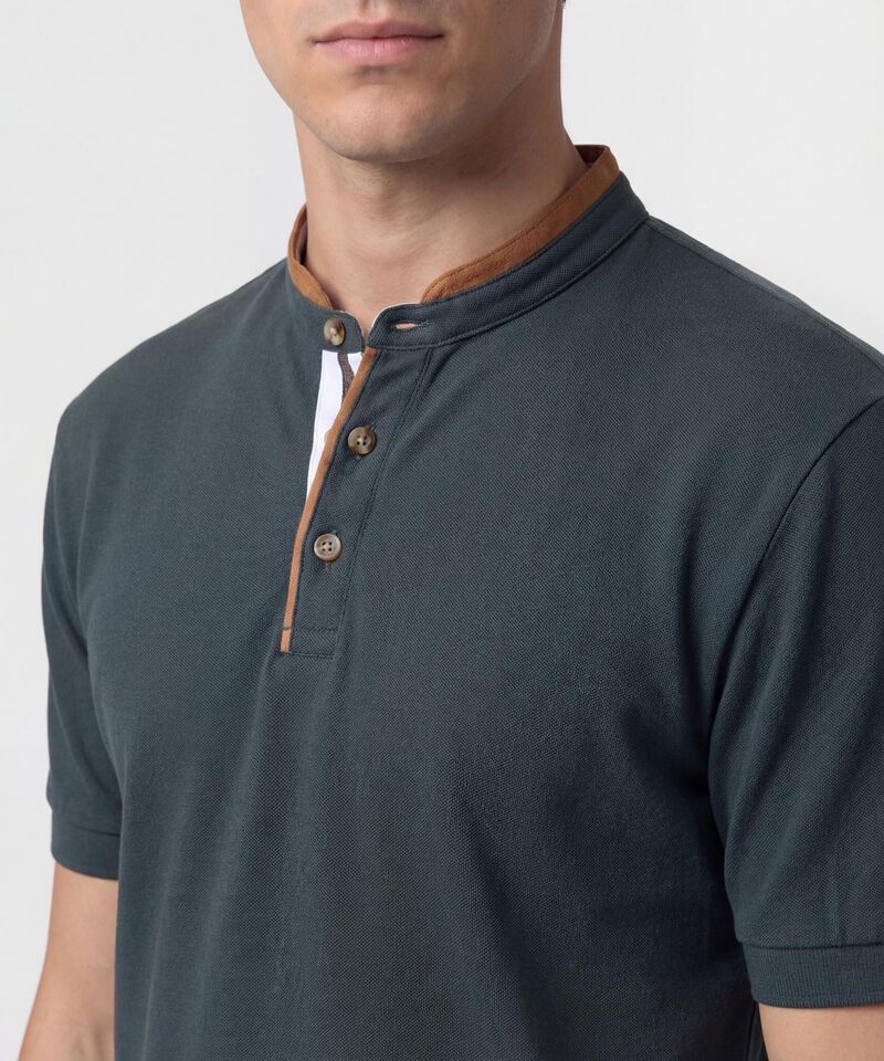 Polo Cuello Neru Slim Fit Para Hombre