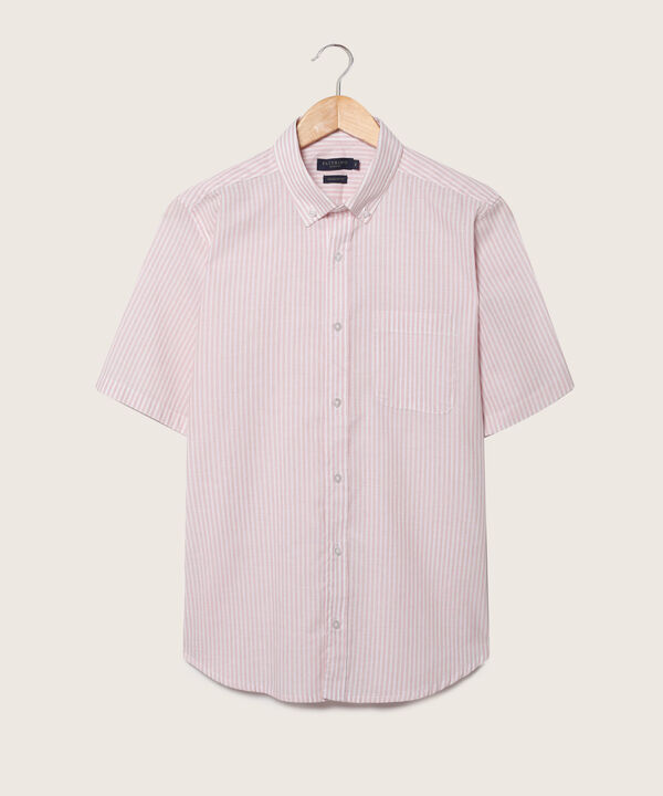 Camisa Preteñida Manga Corta Y Con Bolsillo