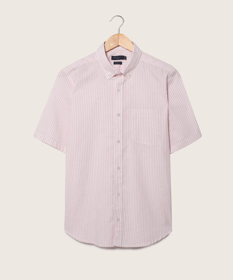 Camisa Preteñida Manga Corta Y Con Bolsillo