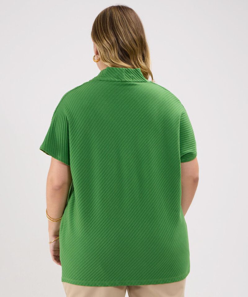 Camiseta Unicolor Fluida, Manga Corta