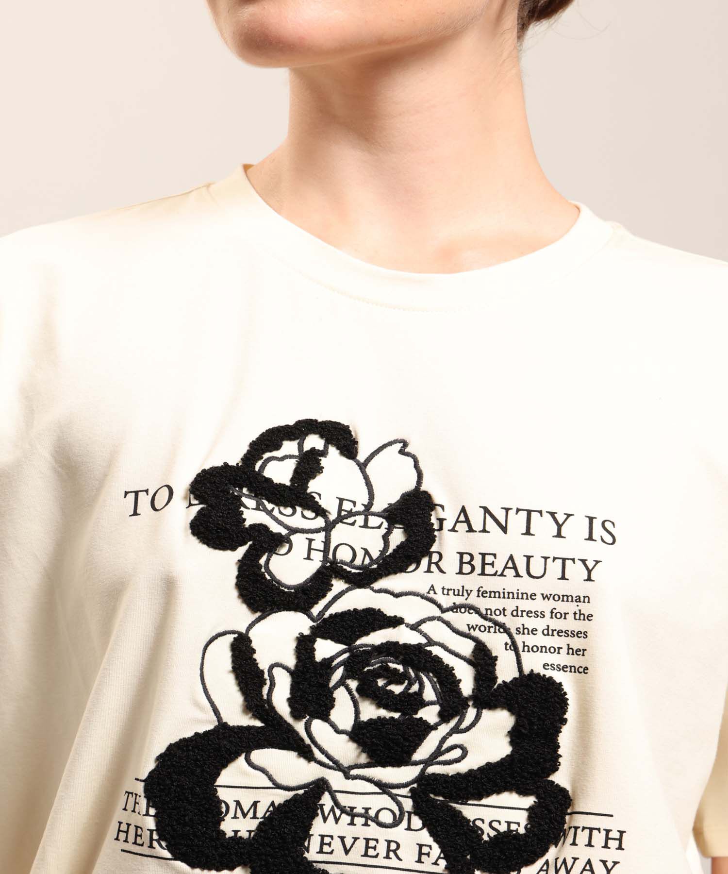 Camiseta Estampada Cuello Redondo Para Mujer