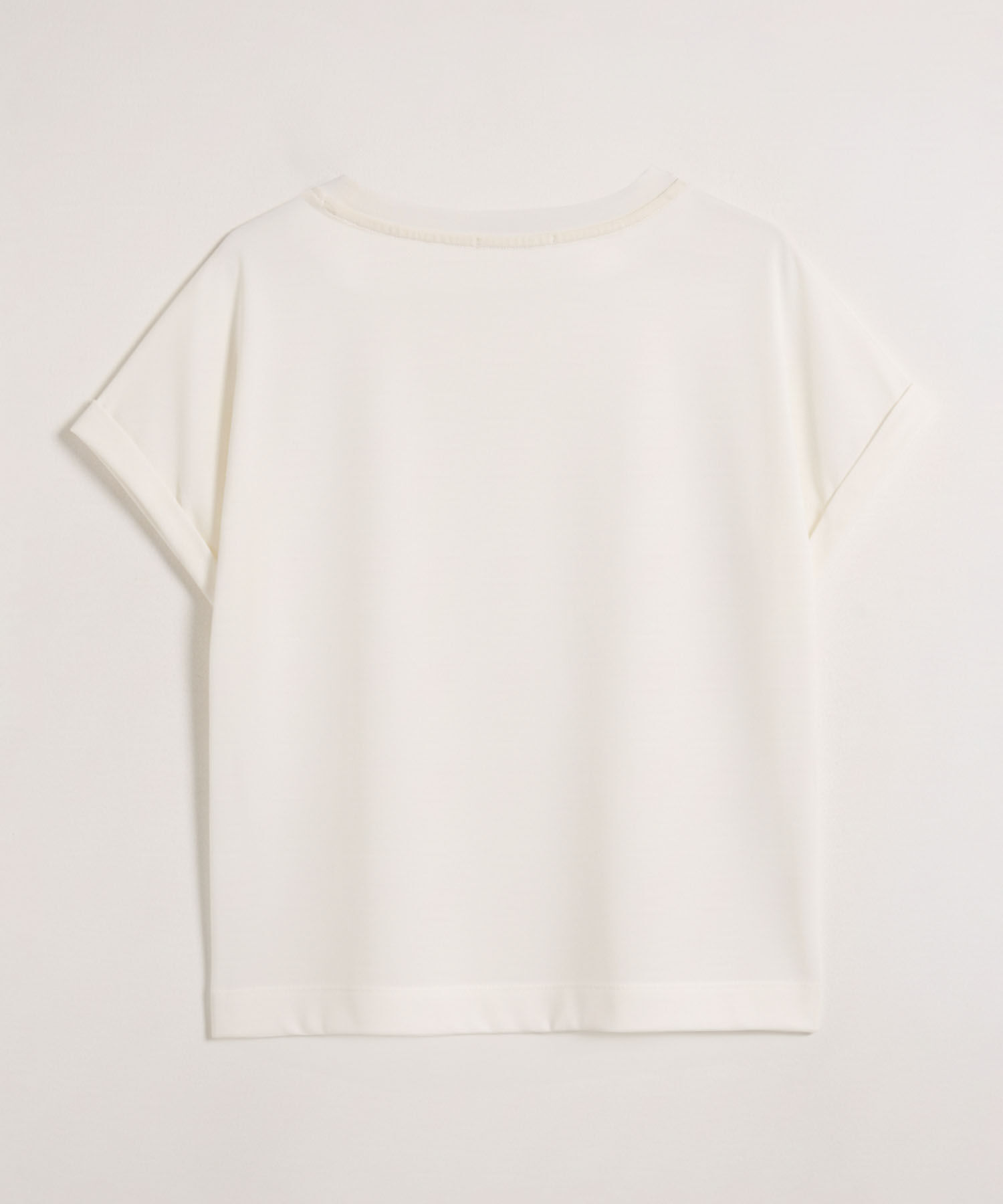 Camiseta Holgada Bordado Discreto Mujer