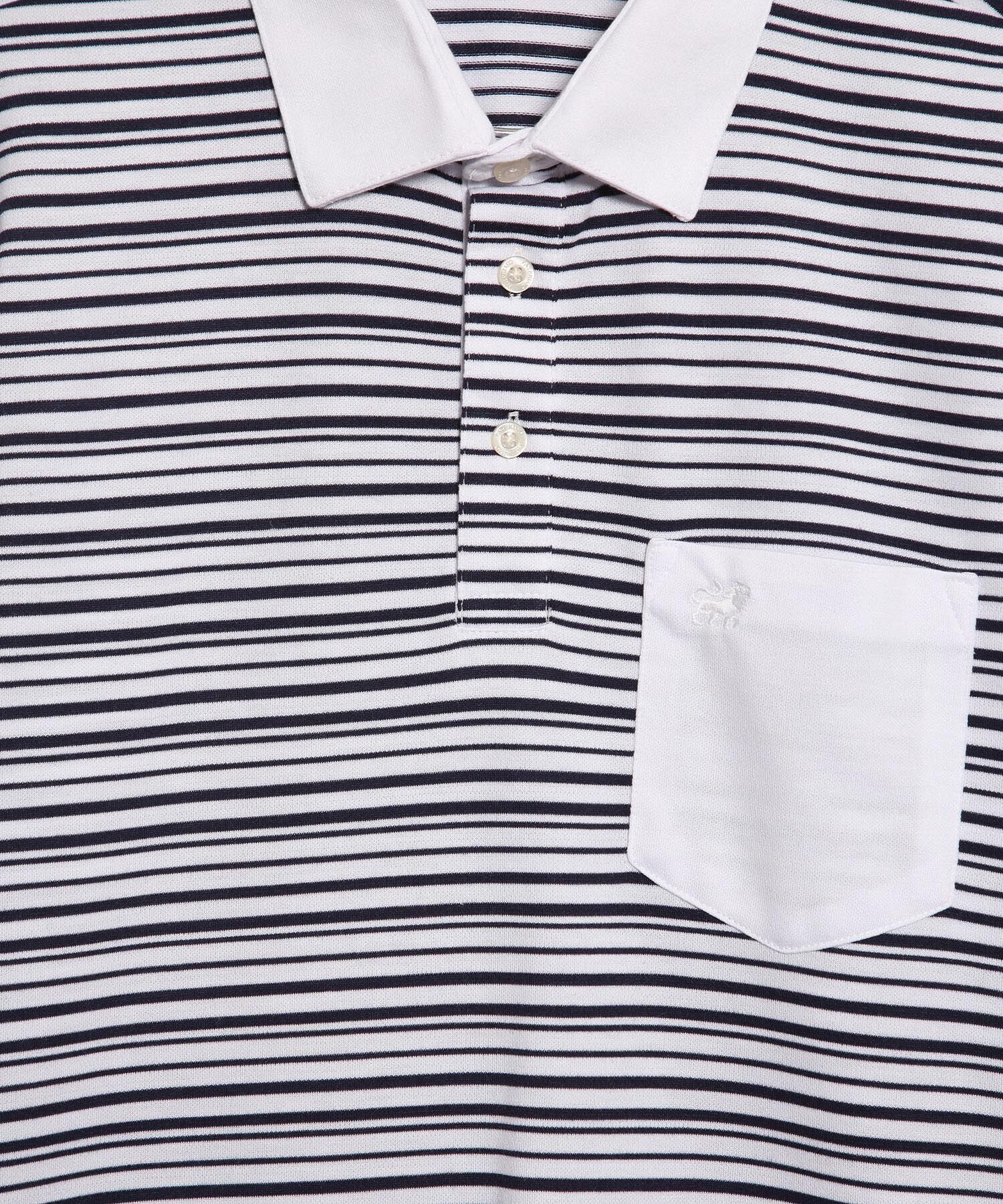 Polo Cuello Duro con Franjas
