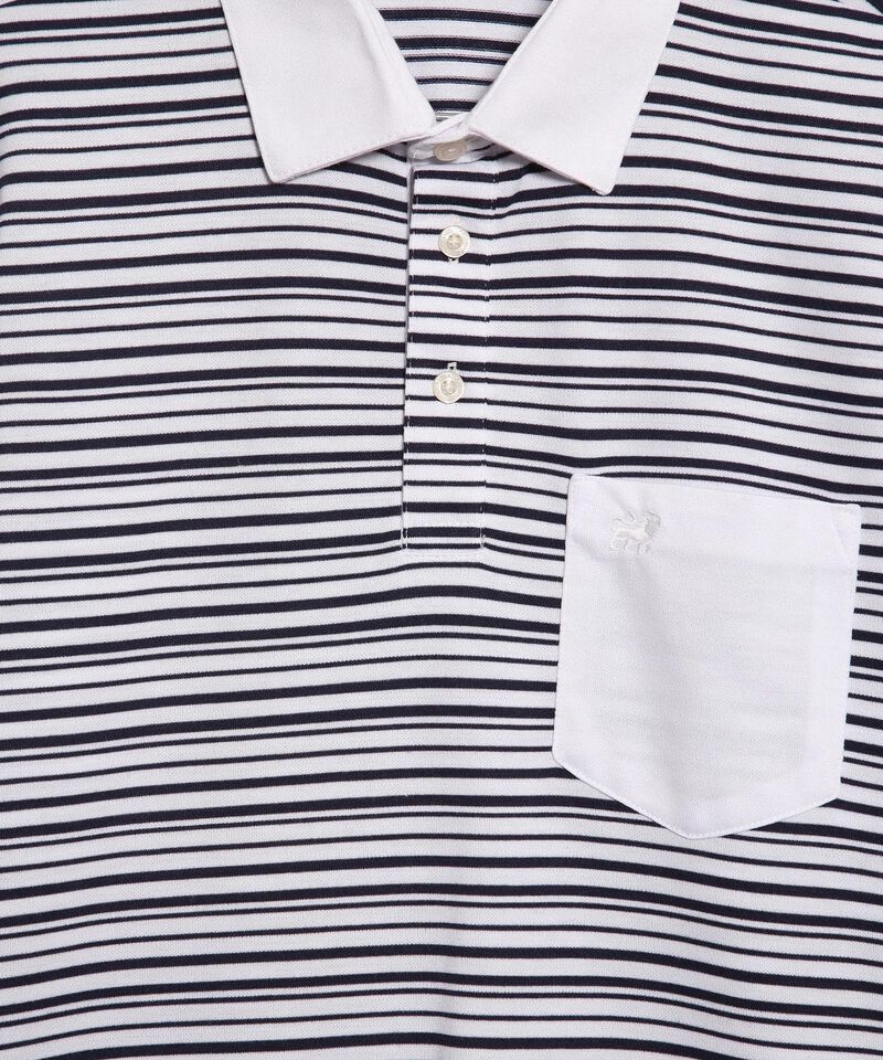 Polo Cuello Duro con Franjas