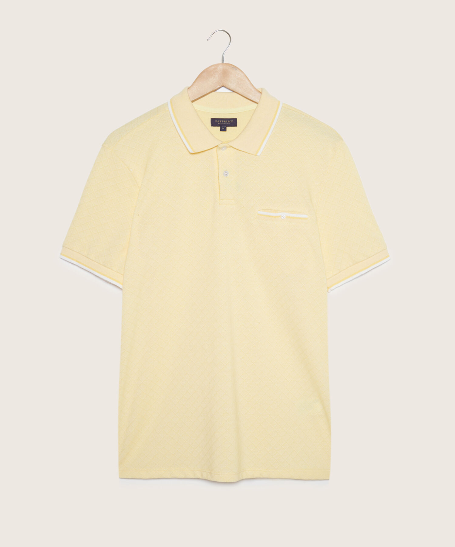 Polo Cuello Tejido Sin Banda