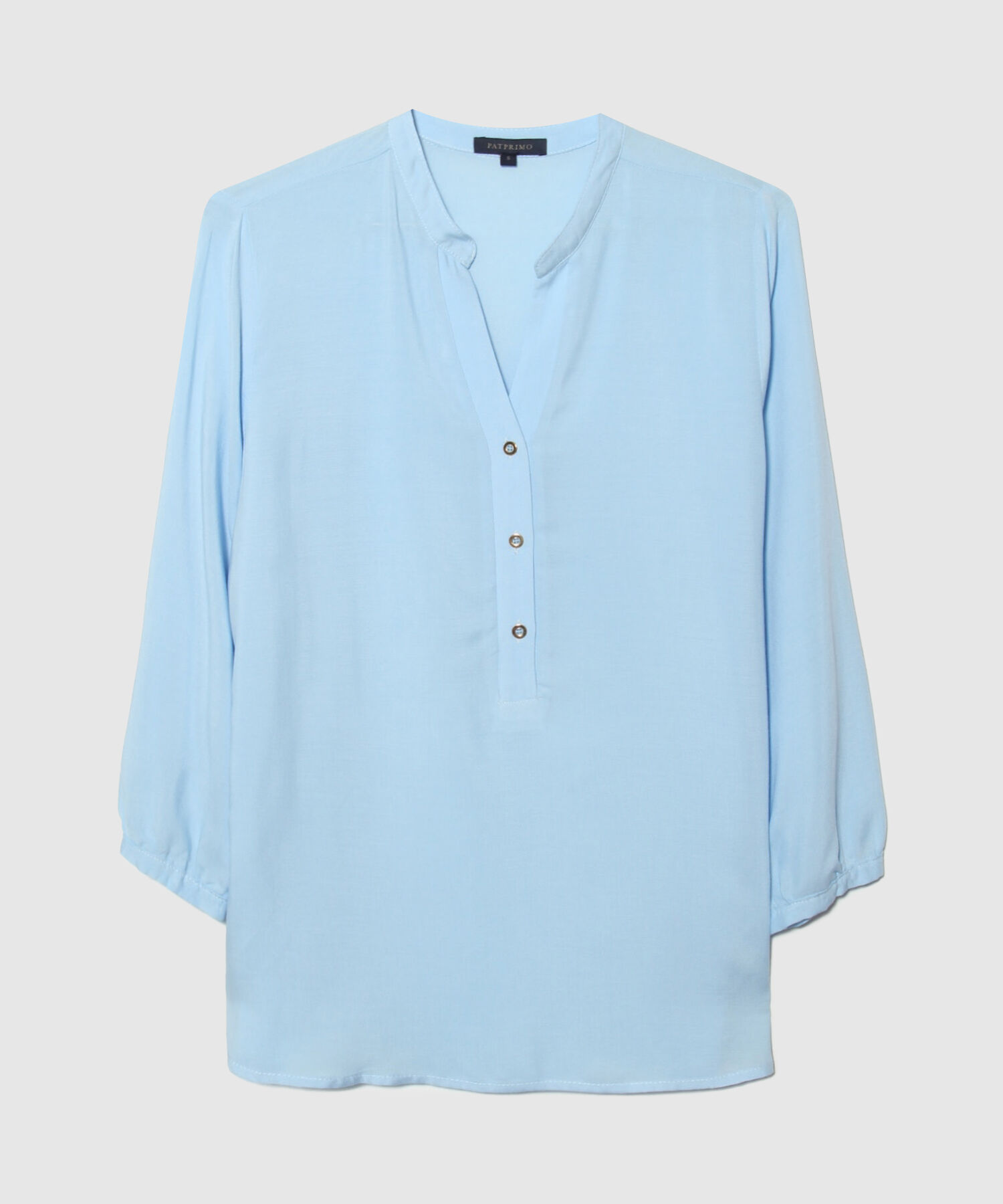 Blusa con Cuello Mao