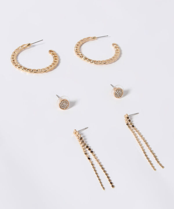 SET X 3 PARES DE ARETES