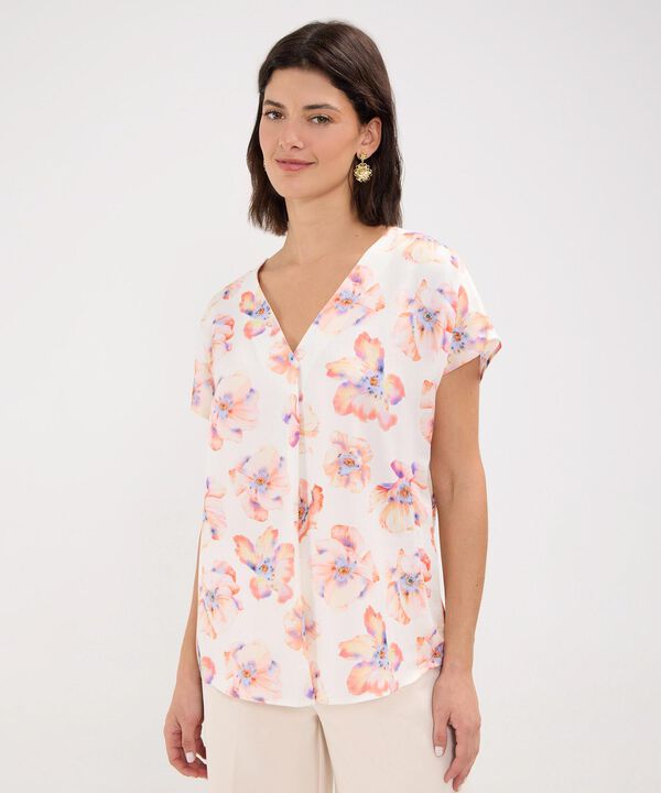 Blusa Estampado de Flores image number null