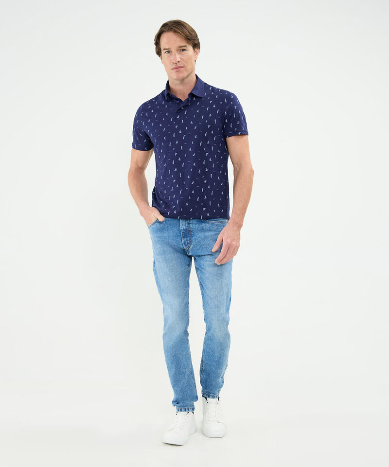 Polo Estampado de Barcos