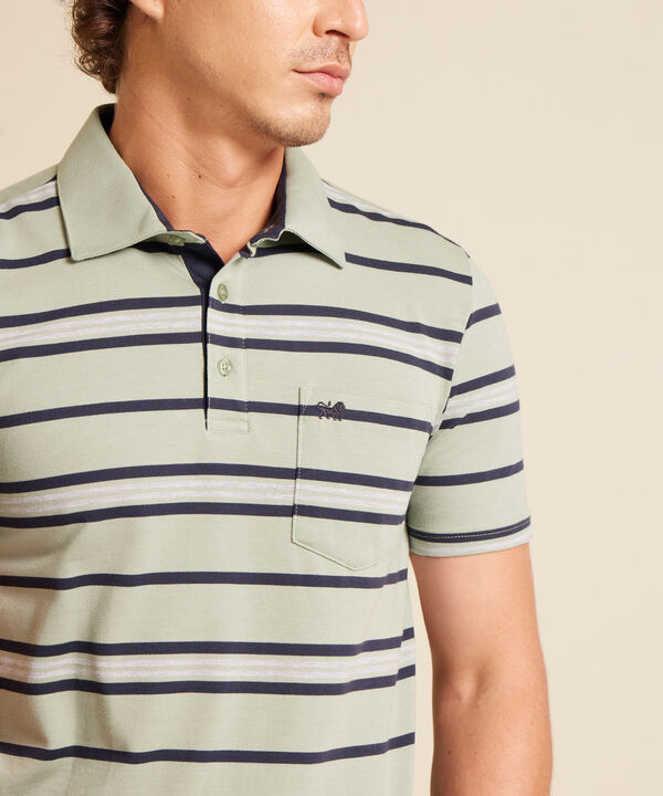 Polo Cuello Duro Rayas
