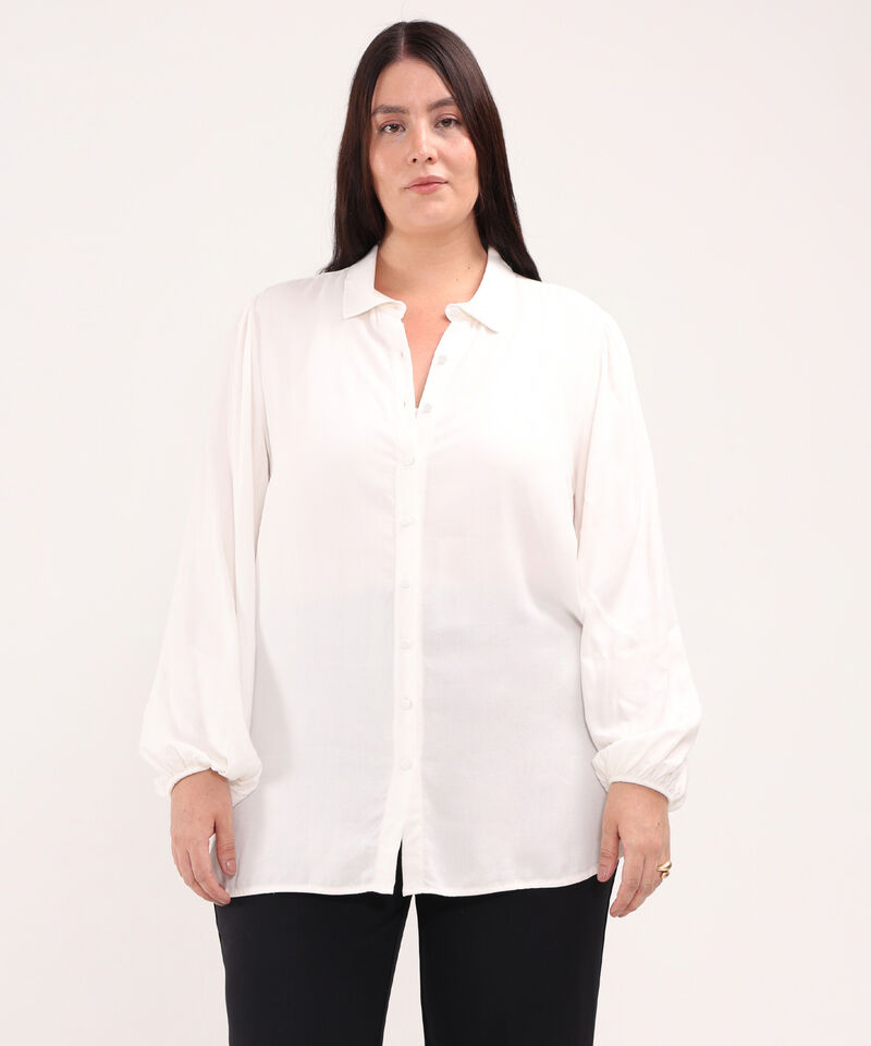 Camisa Unicolor Manga Larga