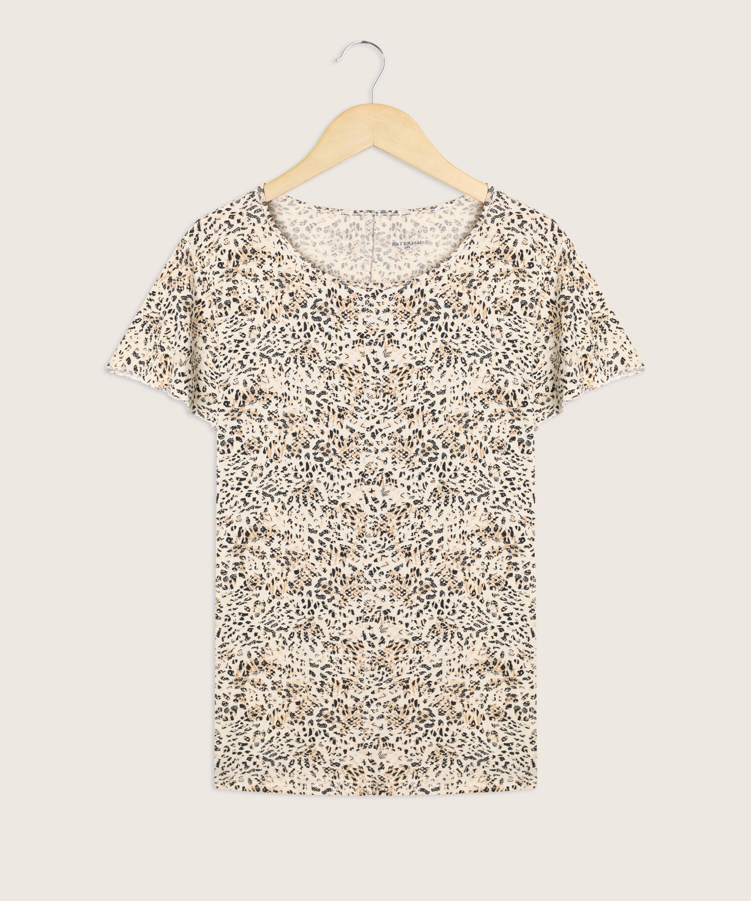 Camiseta mujer estampada manga corta