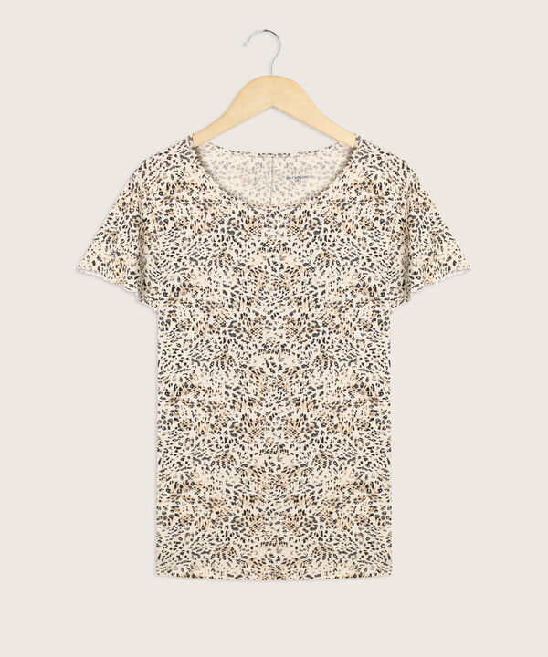 Camiseta mujer estampada manga corta image number null