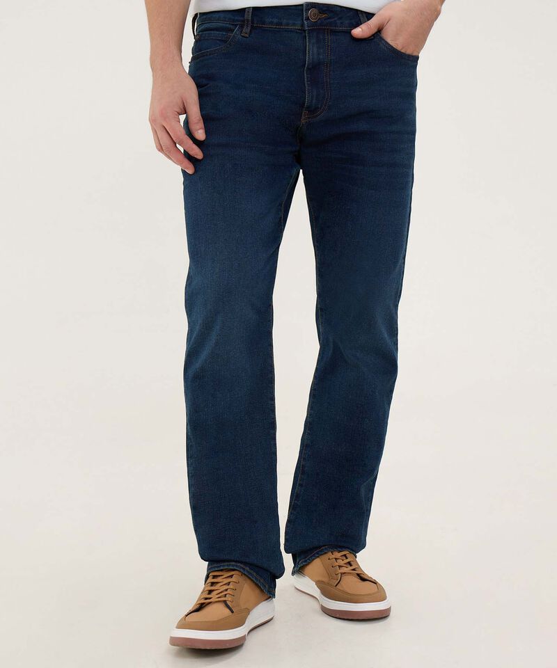 Jeans Regular con Desgastes
