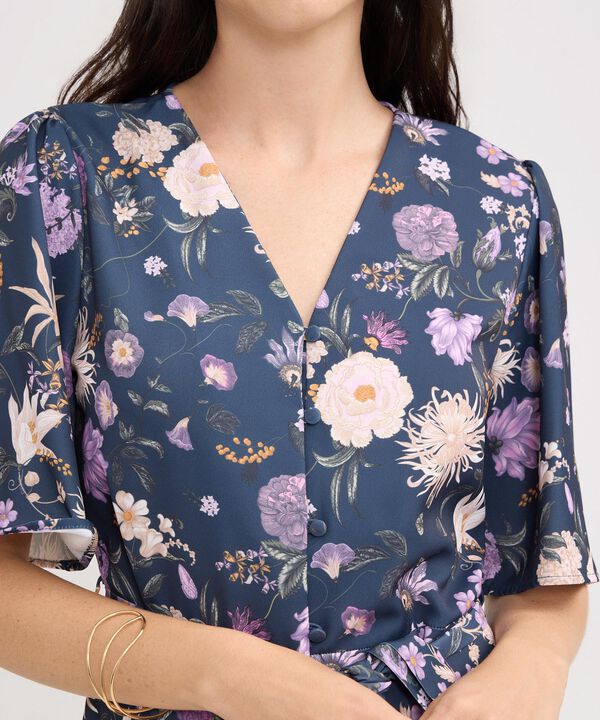 Vestido Estampado Corto