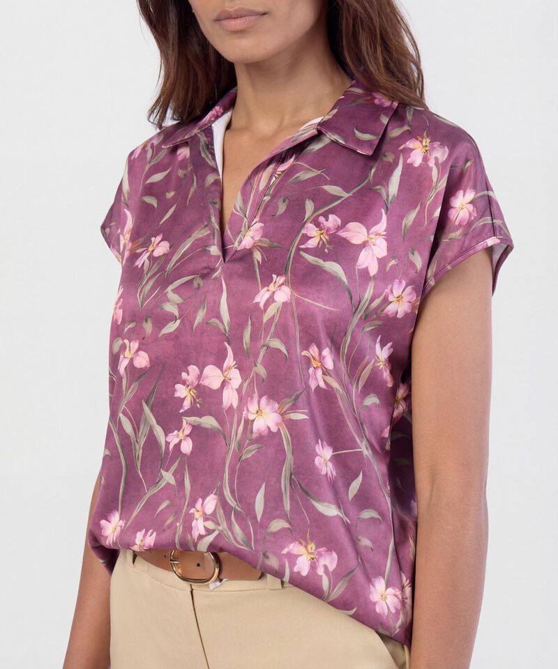 Blusa Manga Corta Estampada 