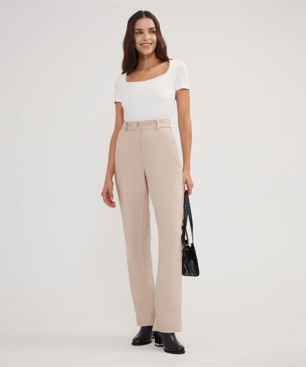 Pantalon Clásico Unicolor