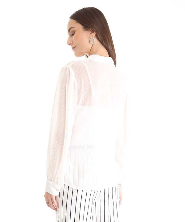 Camisa Manga Larga Globo Con Top Interno