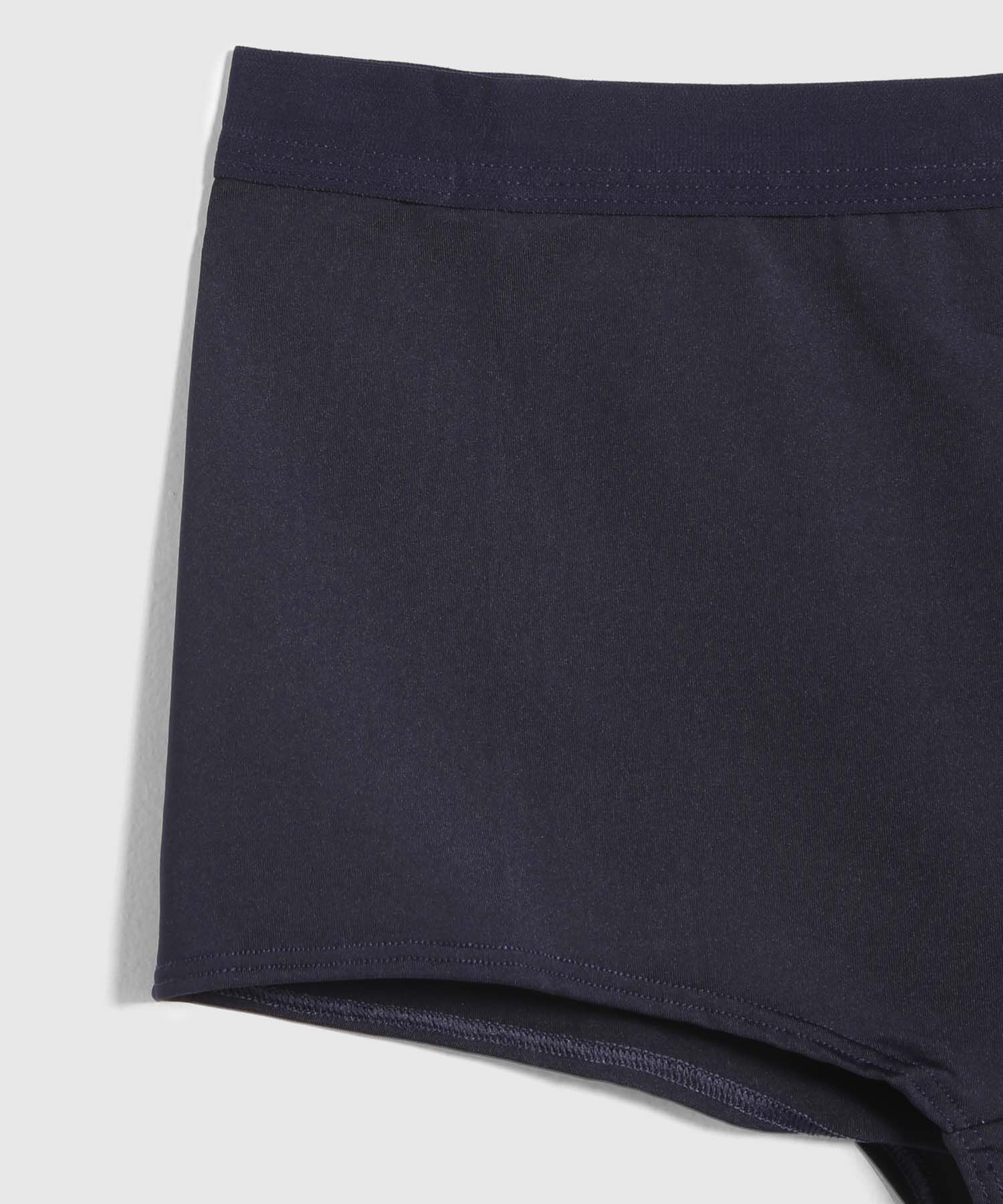 Boxer Tiro Alto En Microfibra Unicolor 