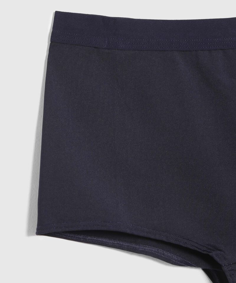 Boxer Tiro Alto En Microfibra Unicolor 