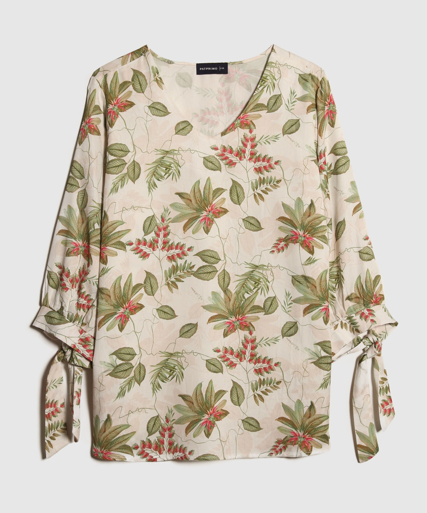 Blusa Estampada Manga 3/4