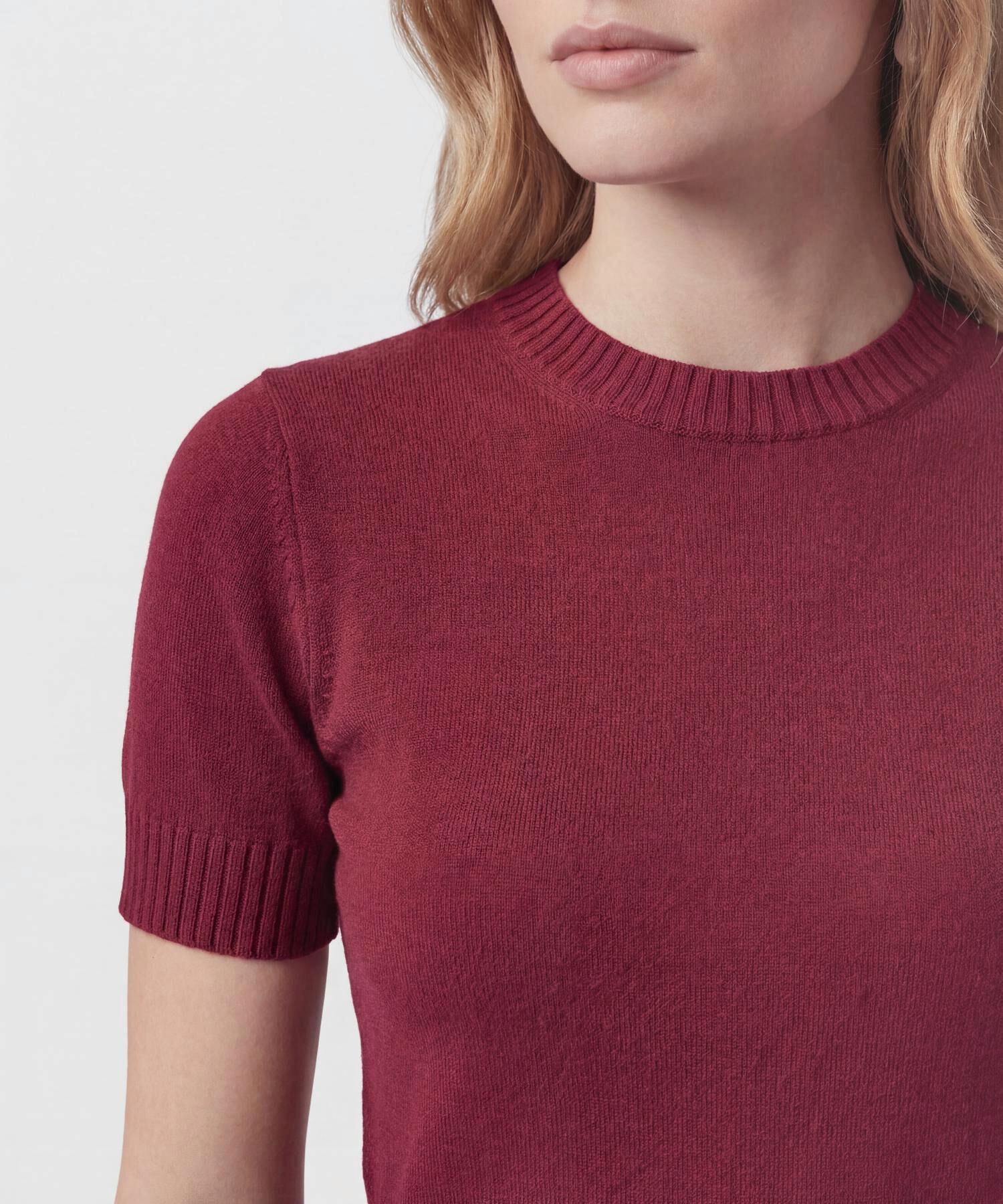 Camiseta Unicolor Para Mujer