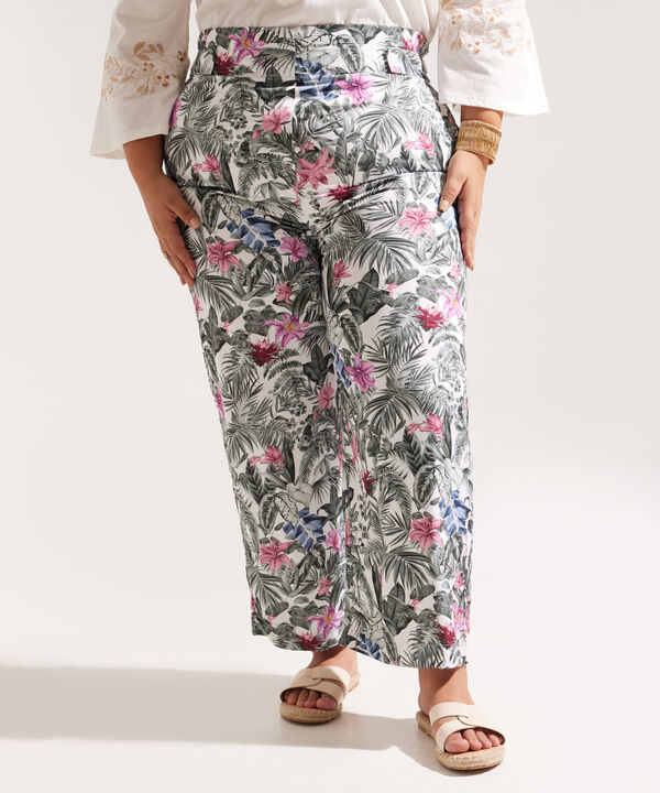 Pantalón Culotte con Estampado